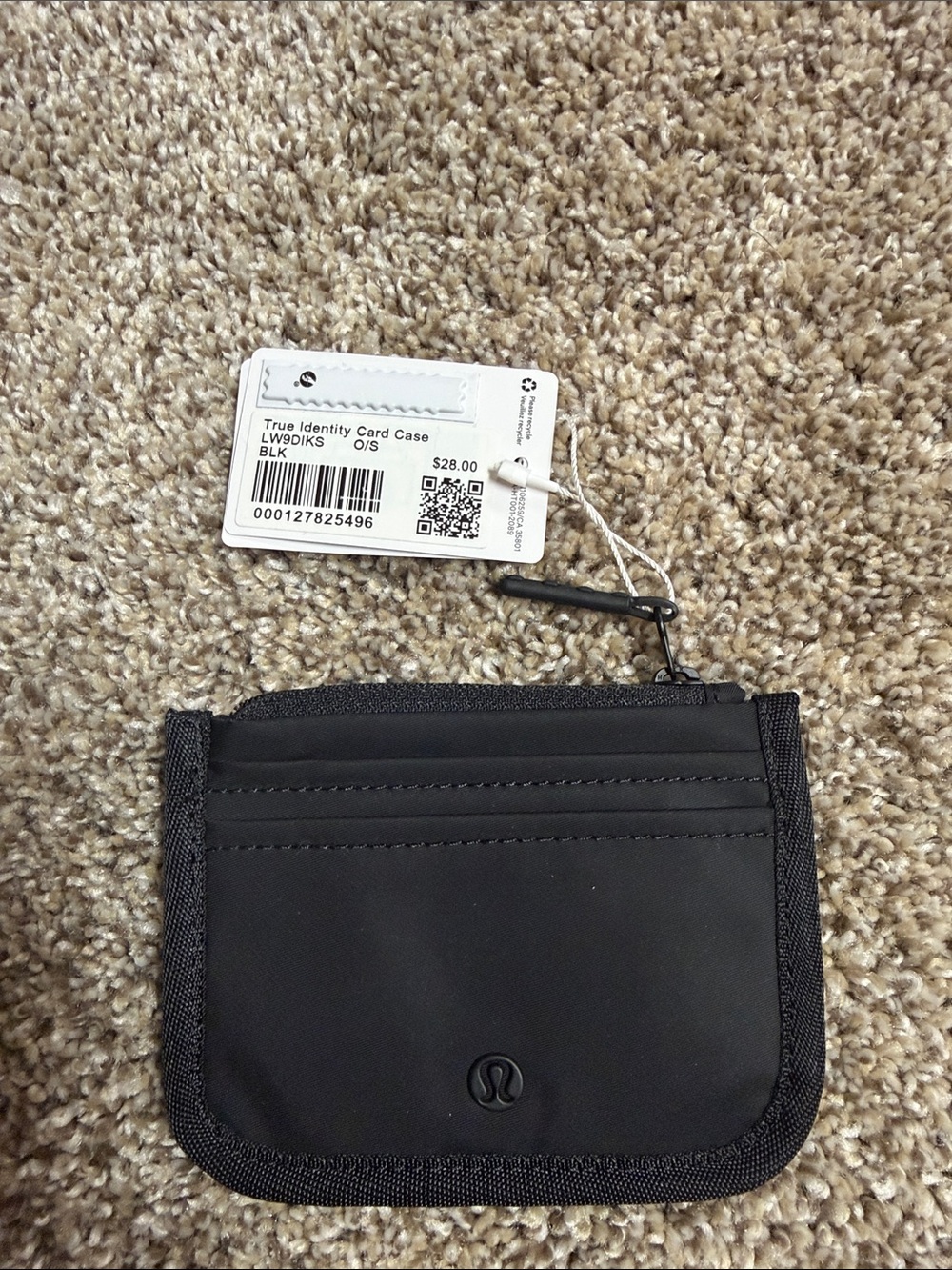 lululemon athletica Black True Identity Card Case